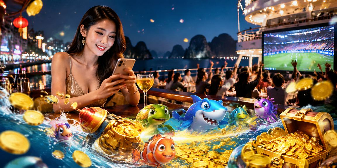 Khung cảnh giải trí casino trực tuyến qua di động tại Hạ Long